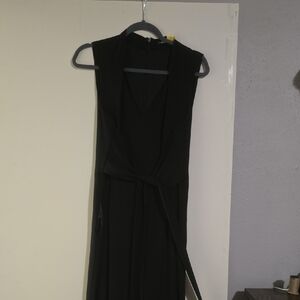 Elegant Black Sleeveless Antonio Melani Suit